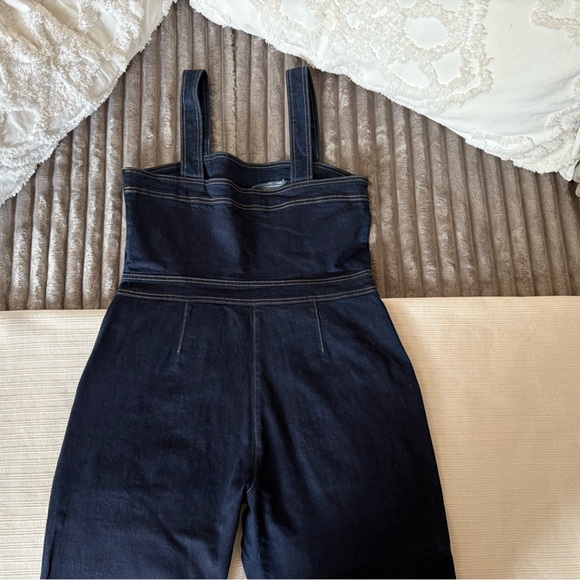 Chelsea & Violet Dark Blue Women's Jeans Overalls Cute Trendy - Picture 6 of 11